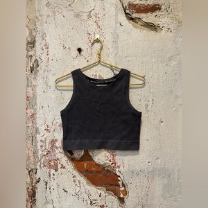Aerie Grey Crop Top - Athleisure